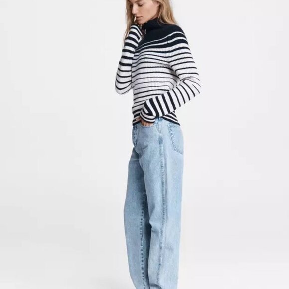 rag & bone Sweaters - NWT - rag & bone Pierce Stripe Cashmere Turtleneck Sweater size Smalll